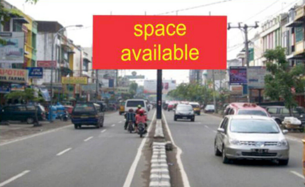 01 - Billboard 5 m x 10 m, 2 muka, horizontal - Jl. H.M. Yamin - simpang Jl. Pahlawan Kota Medan