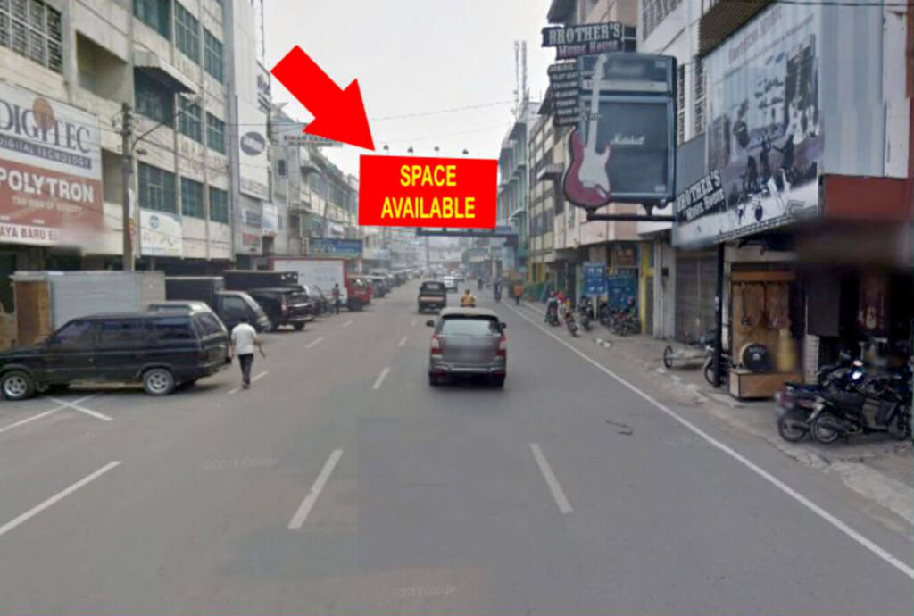 01 - Billboard 5 m x 10 m, horizontal - Jl. Asia (simpang Kuantan) Kota Medan