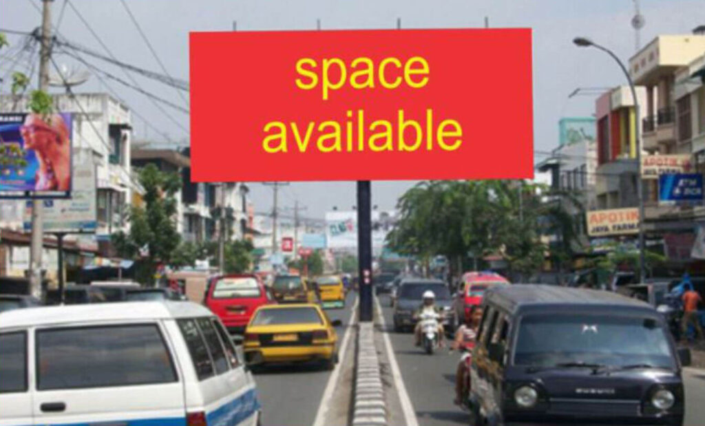 02 - Billboard 5 m x 10 m, 2 muka, horizontal - Jl. H.M. Yamin - simpang Jl. Pahlawan Kota Medan
