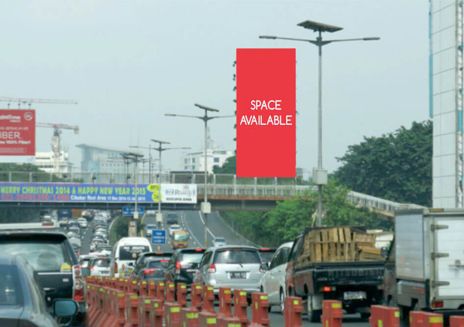 02 - Billboard 8 m x 16 m, 2 muka, ver - Jl. MT. Haryono (seberang Badan Narkotika Nasional - BNN) Jakarta Timur