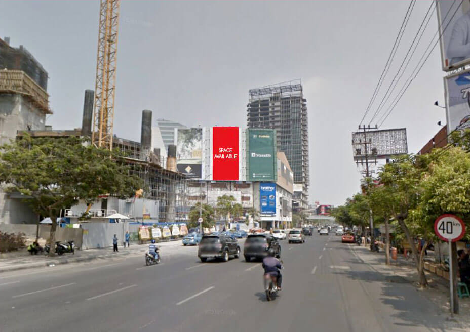 02 - Billboard 8 x 16 m, 1 muka - Jl. Embong Malang (nempel di gedung GO SKATE 2) seberang Padova Bakery, Surabaya