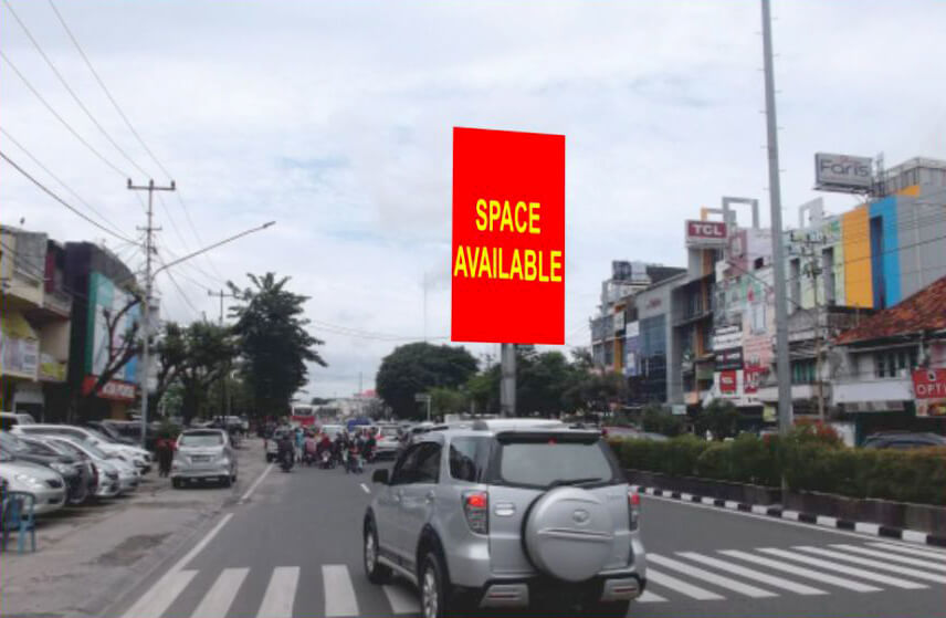 02 billboard, 5x10, 2muka, ver - Jl. Jend. Sudirman (simpang Sekip) Kota Palembang