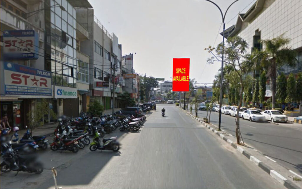 02 billboard, 5x10, 2muka, ver - Median Jalan Letkol Iskandar (samping Internasional Plaza) Kota Palembang