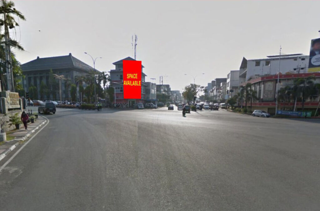 02 billboard, 6x12, 1muka, ver - Perempatan Jl. Jend. Sudirman - Jl. Veteran ( simpang RS. Charitas) Kota Palembang